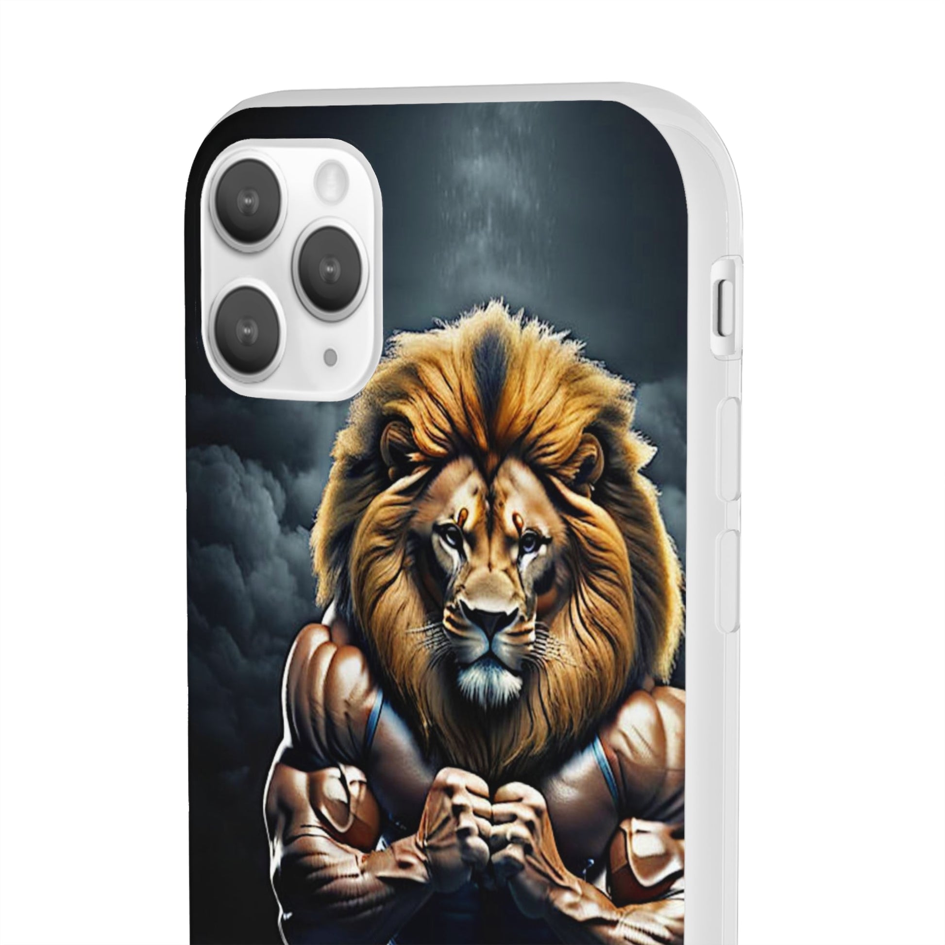 Lion bodybuilder Flexi Case - Colorwink