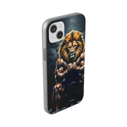 Lion bodybuilder Flexi Case - Colorwink