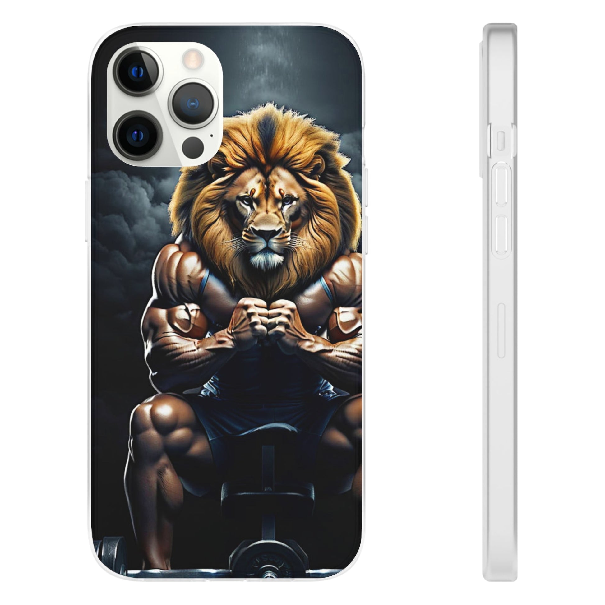 Lion bodybuilder Flexi Case - Colorwink