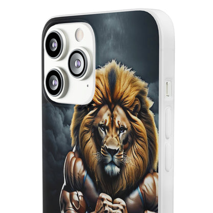 Lion bodybuilder Flexi Case - Colorwink