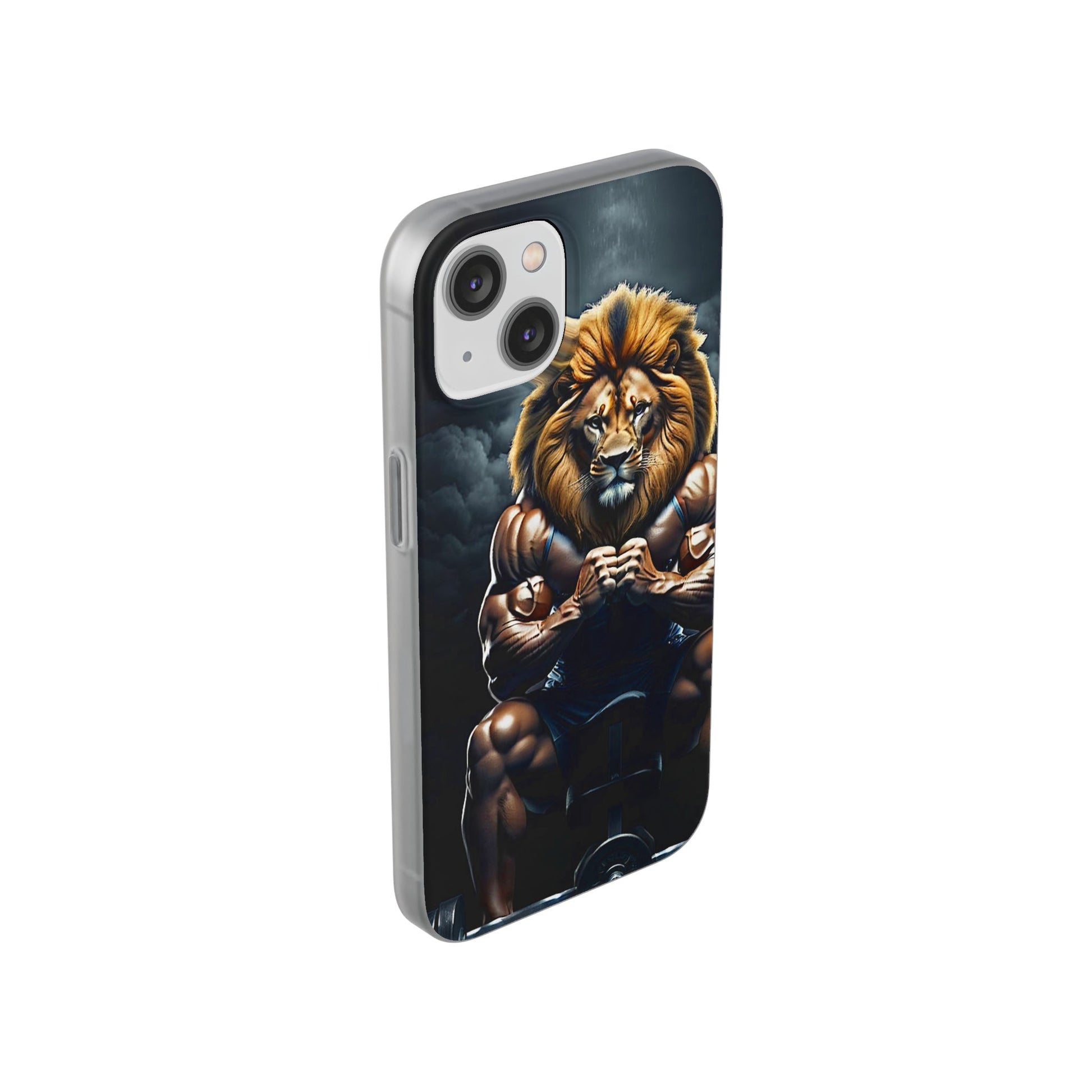 Lion bodybuilder Flexi Case - Colorwink