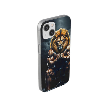 Lion bodybuilder Flexi Case - Colorwink