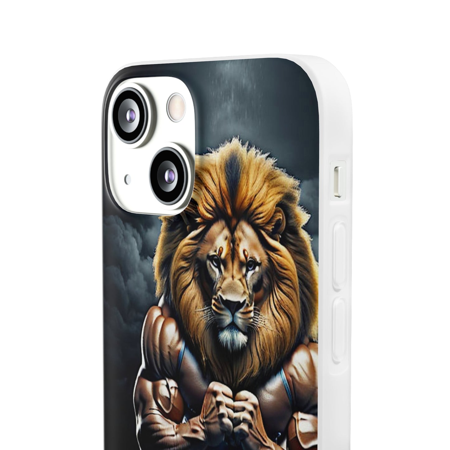 Lion bodybuilder Flexi Case - Colorwink