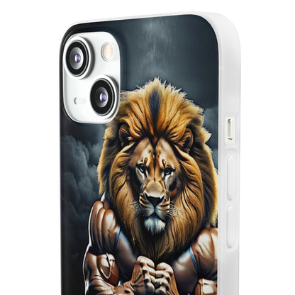 Lion bodybuilder Flexi Case - Colorwink