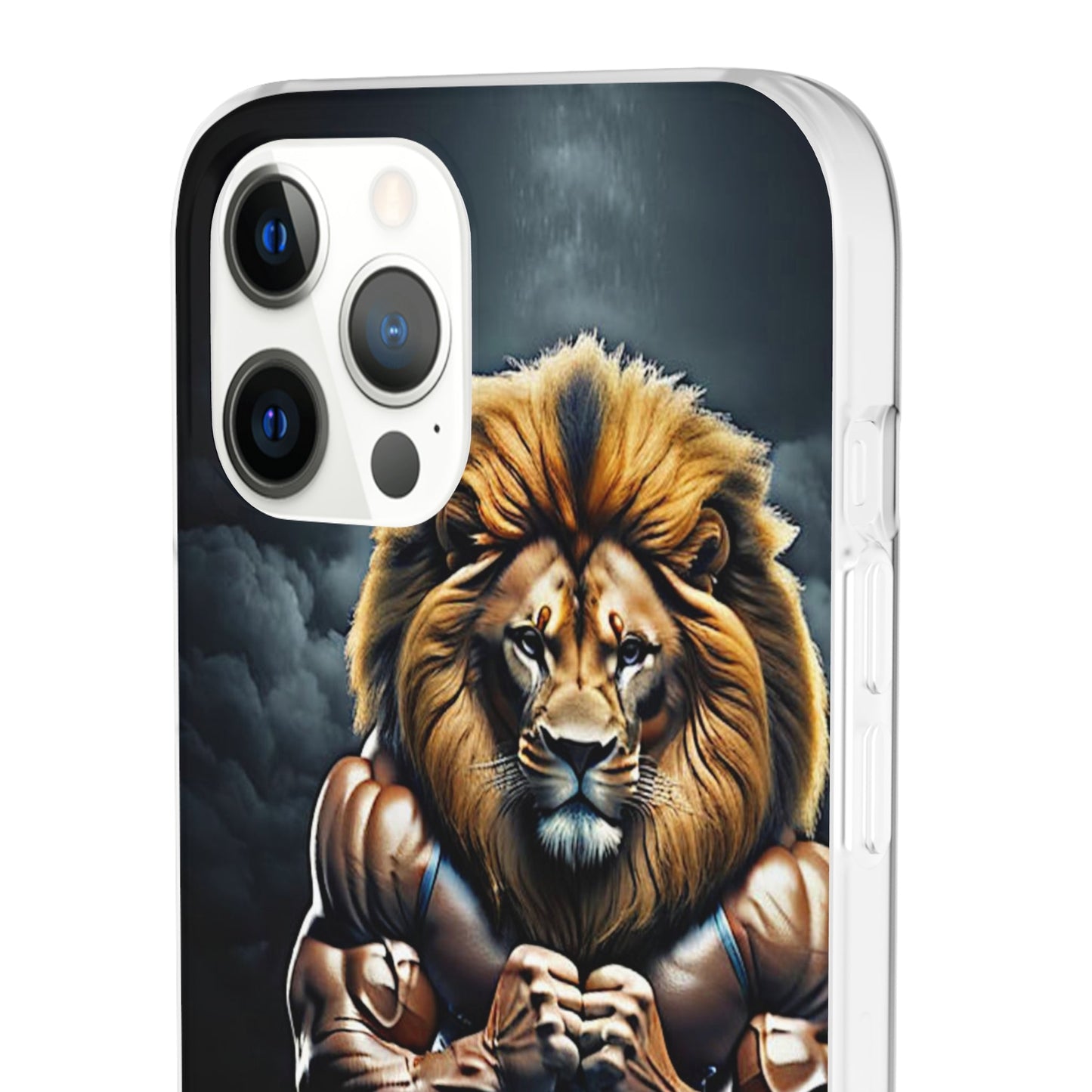 Lion bodybuilder Flexi Case - Colorwink