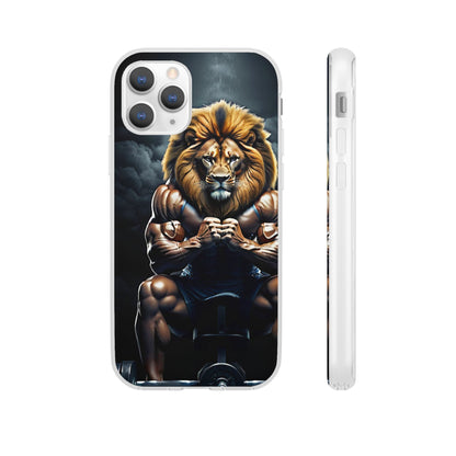 Lion bodybuilder Flexi Case - Colorwink