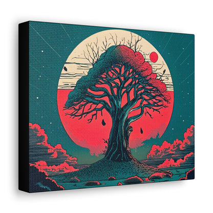 Lone tree Canvas - Colorwink