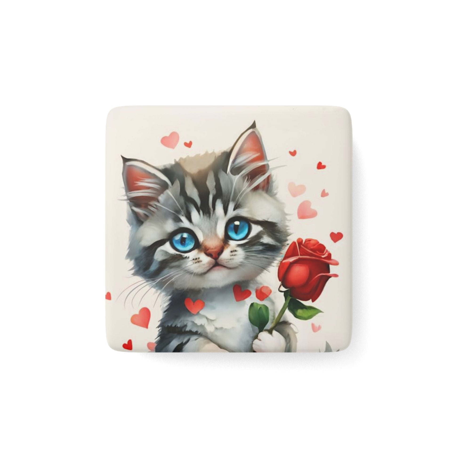 lover Boy Kitty Fridge Magnet - Colorwink