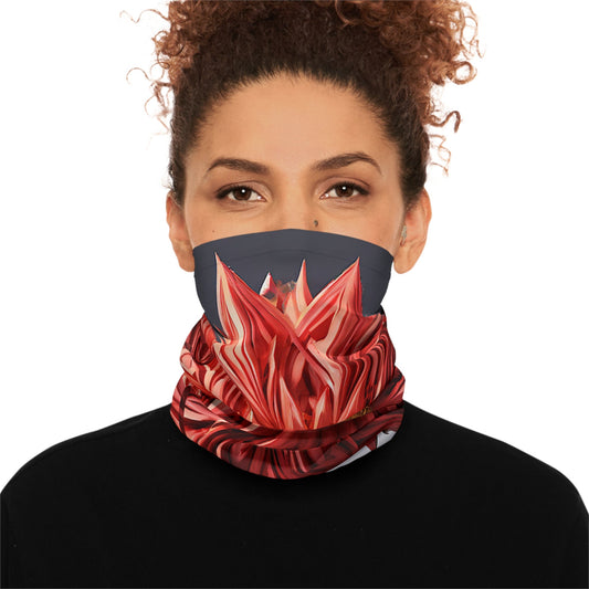 Maroon Flower Neck Gaiter - Colorwink