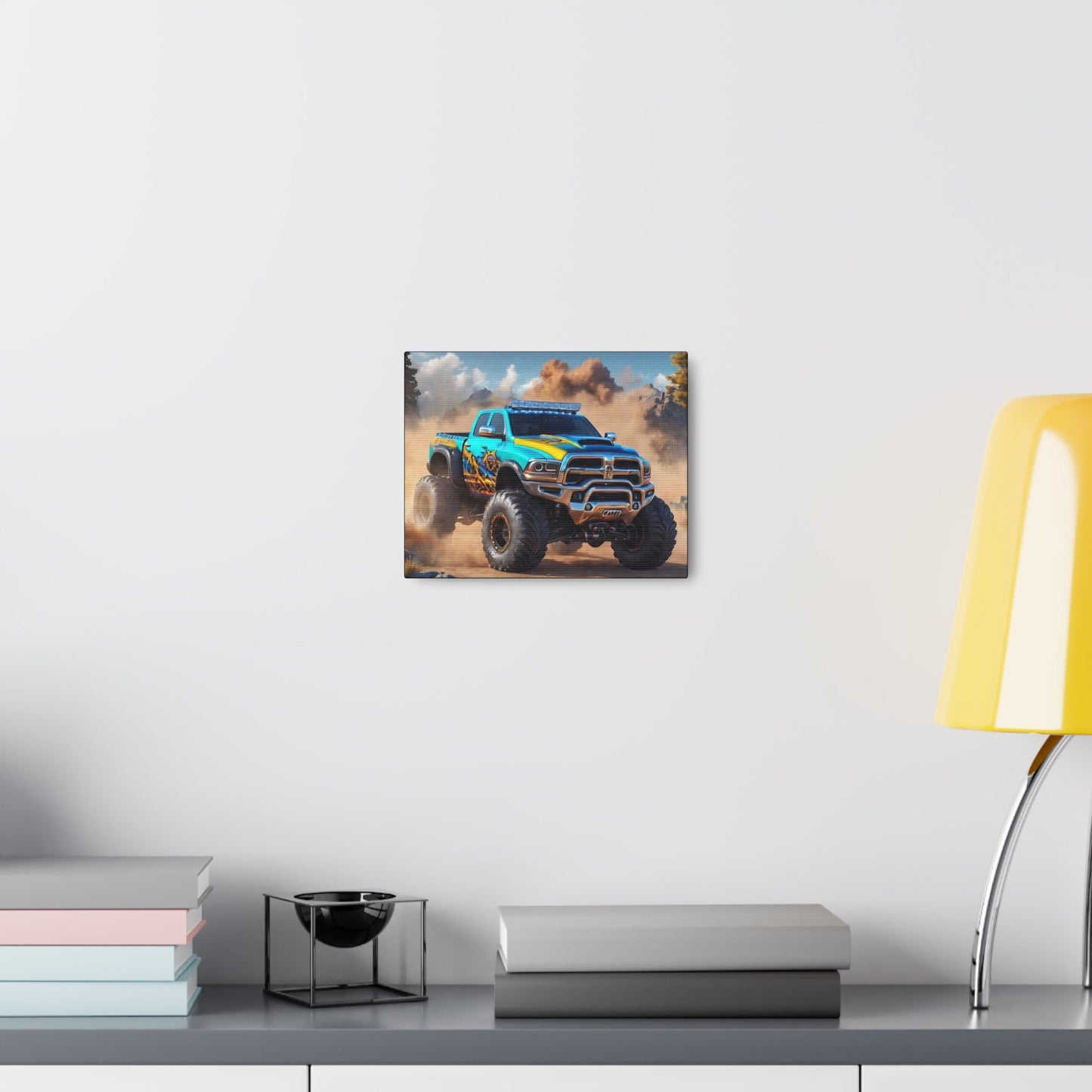 Monster Car Art Canvas - Colorwink