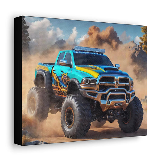 Monster Car Art Canvas - Colorwink