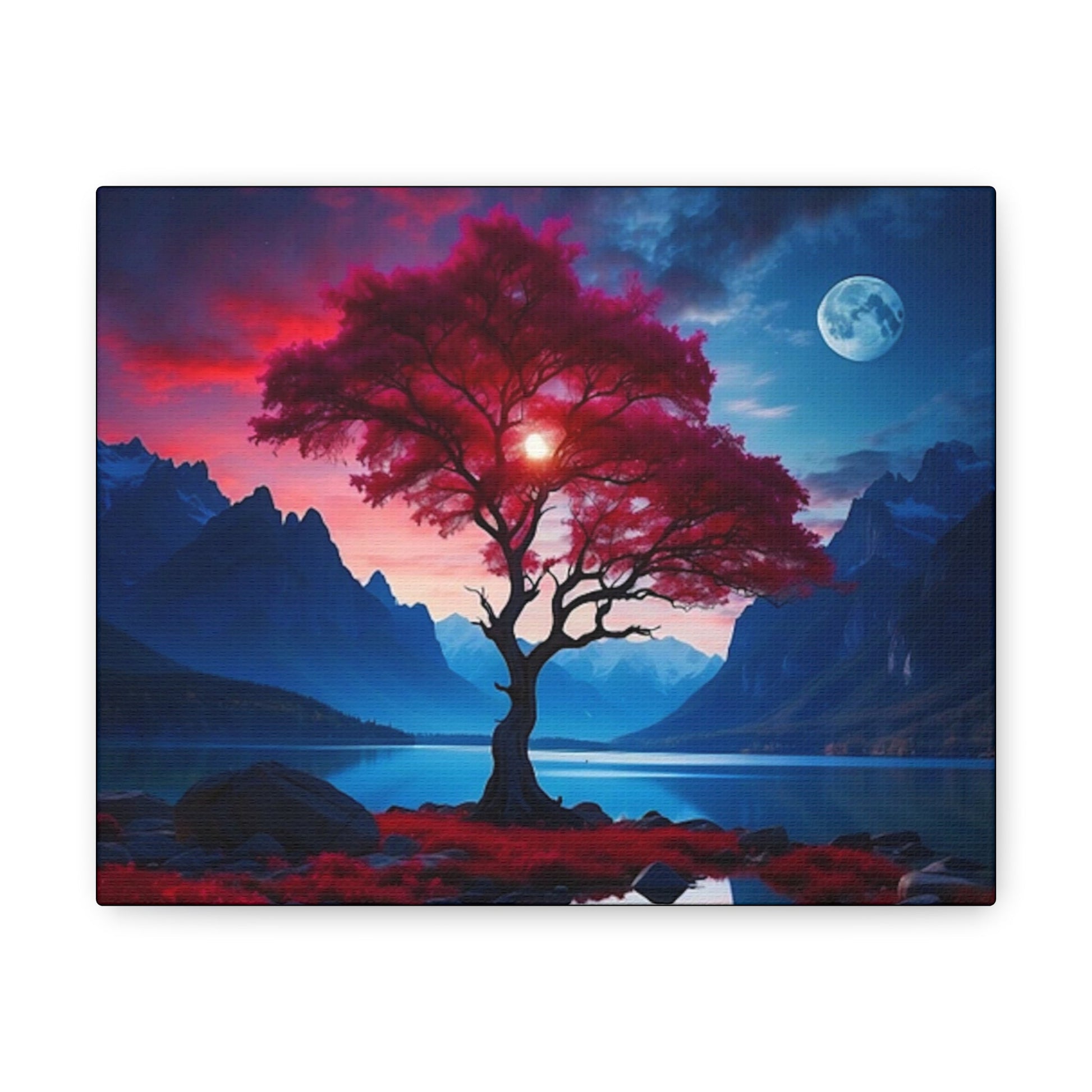 Moon Light Art Canvas - Colorwink