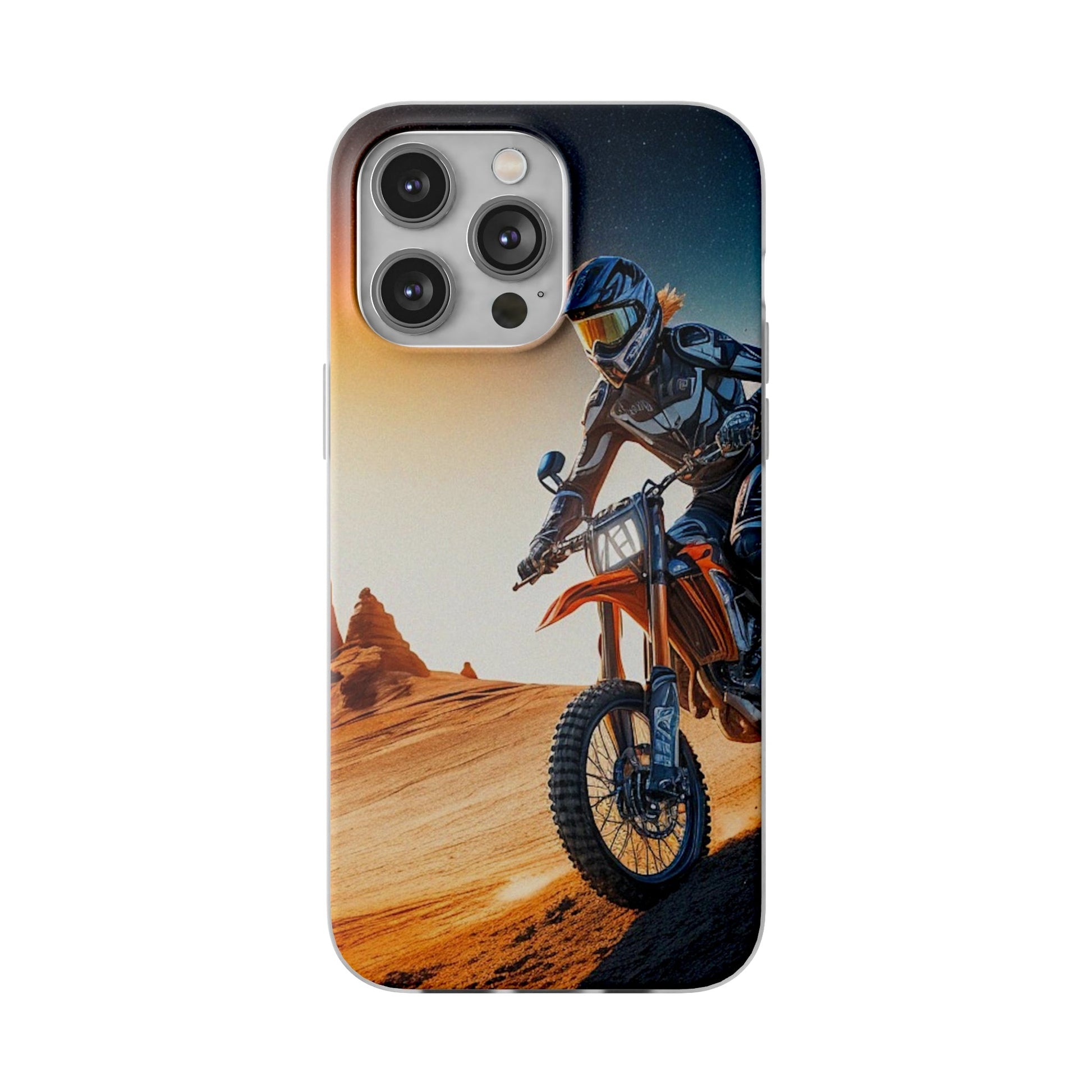 Motocross Rider Flexi Case - Colorwink