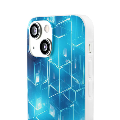 Neon Blue Glow Flexi Case - Colorwink