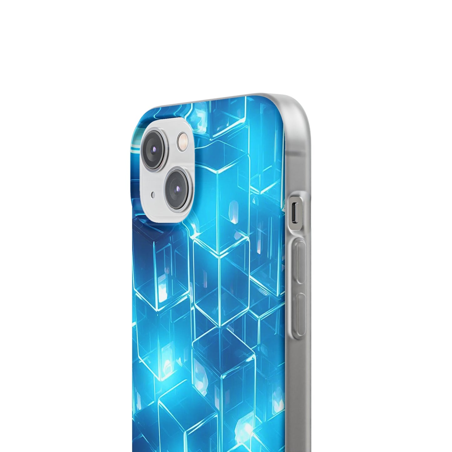 Neon Blue Glow Flexi Case - Colorwink