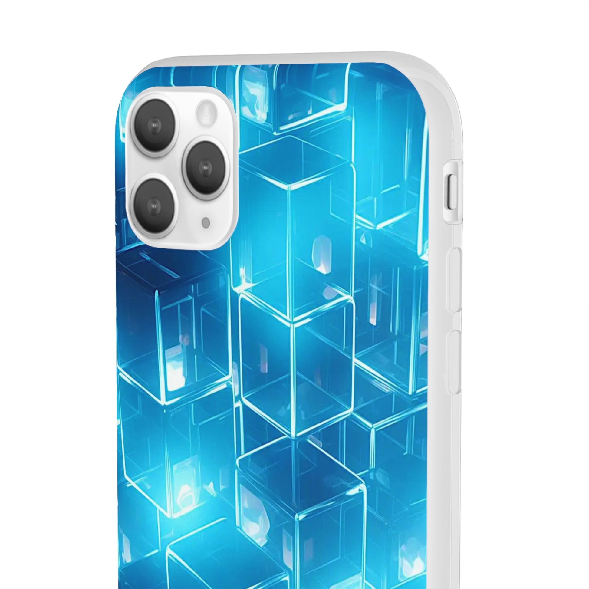 Neon Blue Glow Flexi Case - Colorwink