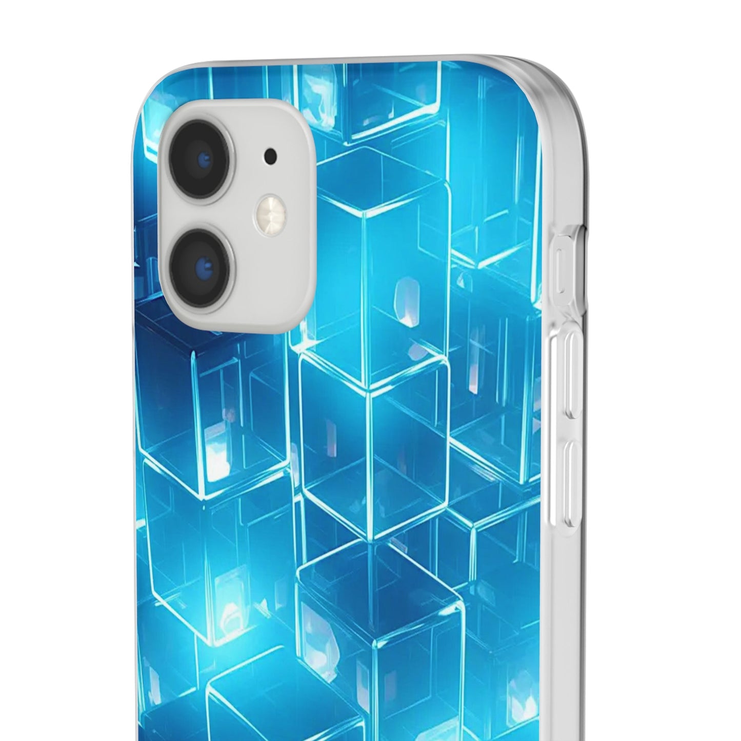 Neon Blue Glow Flexi Case - Colorwink