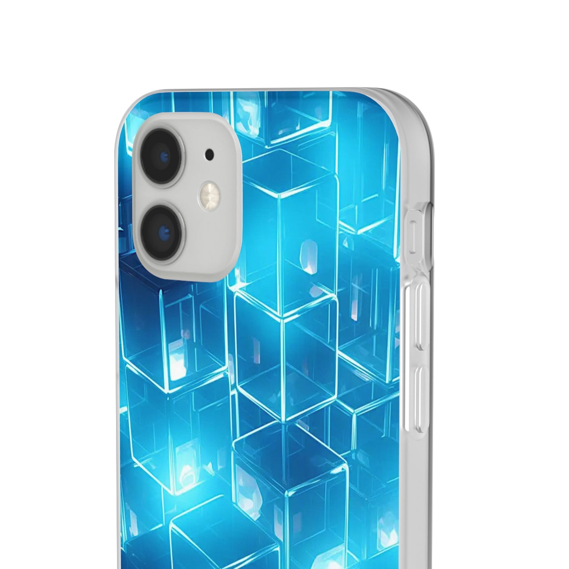 Neon Blue Glow Flexi Case - Colorwink