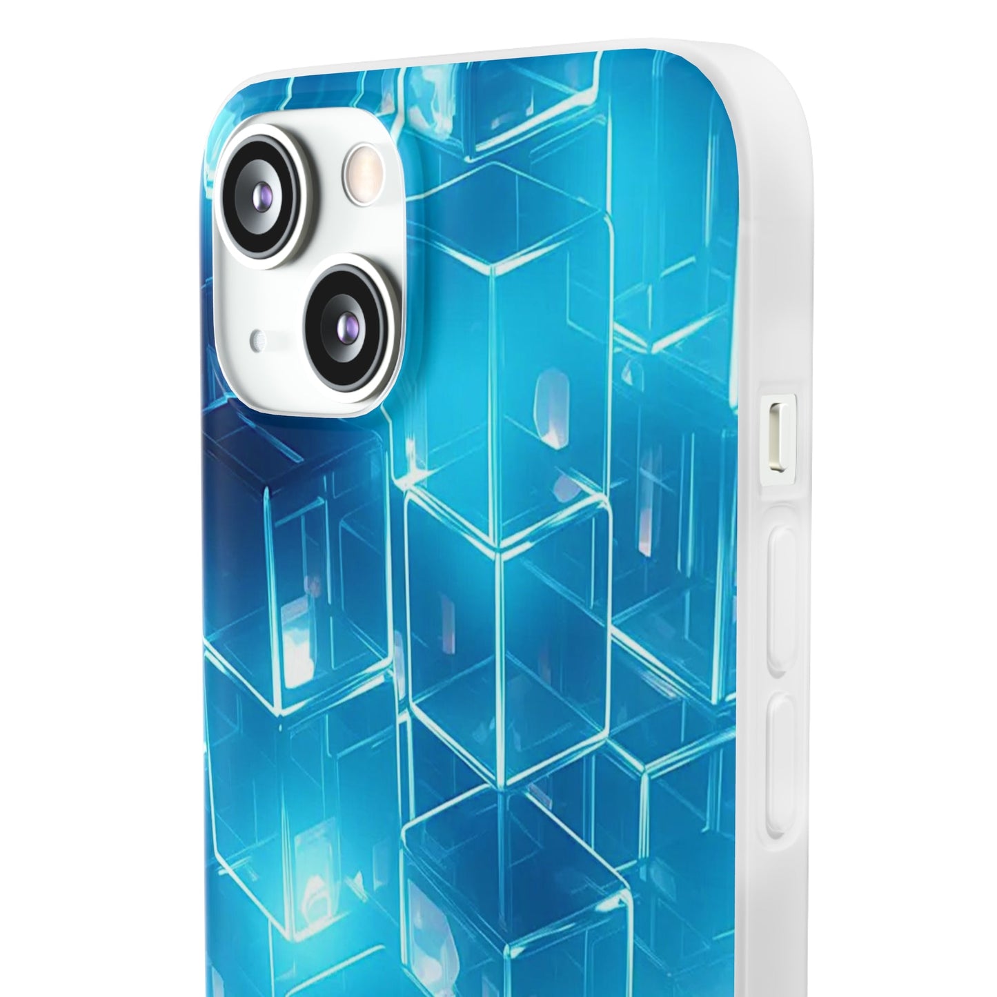 Neon Blue Glow Flexi Case - Colorwink