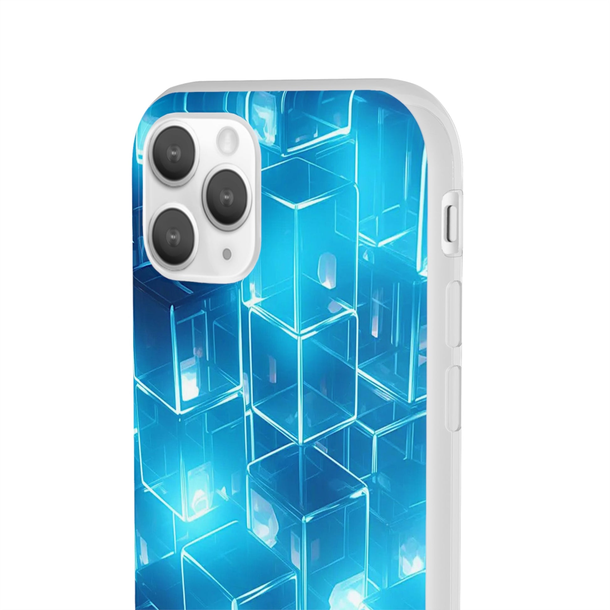 Neon Blue Glow Flexi Case - Colorwink