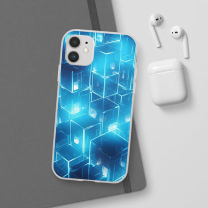 Neon Blue Glow Flexi Case - Colorwink