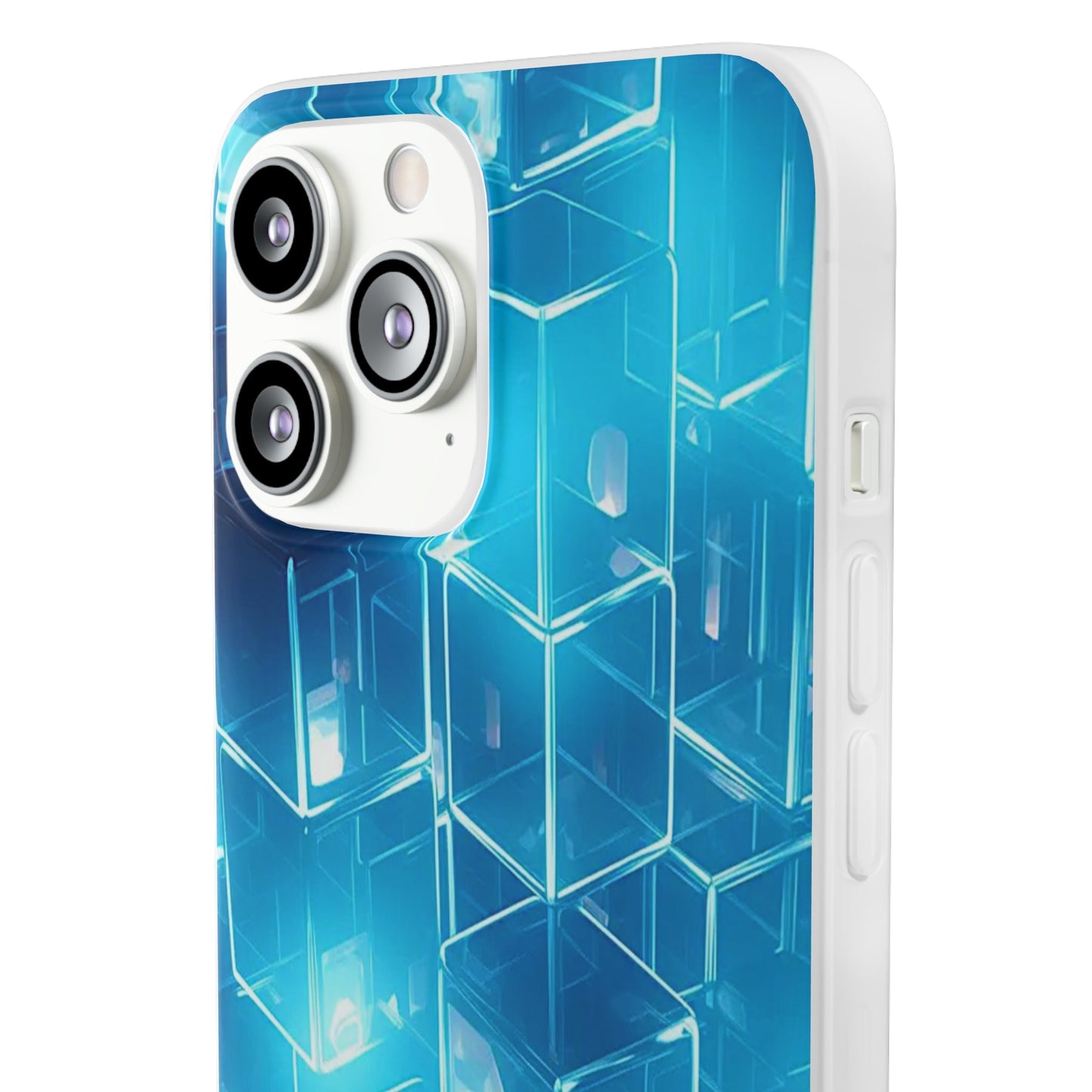 Neon Blue Glow Flexi Case - Colorwink