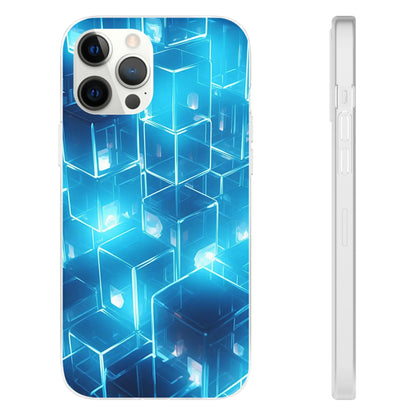 Neon Blue Glow Flexi Case - Colorwink