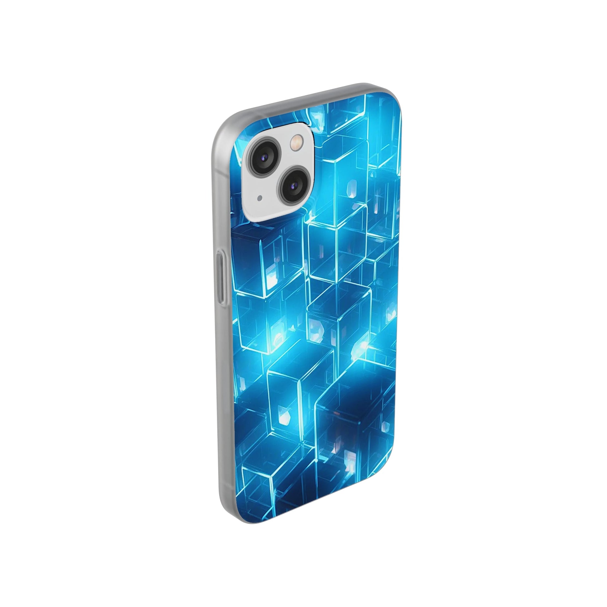 Neon Blue Glow Flexi Case - Colorwink