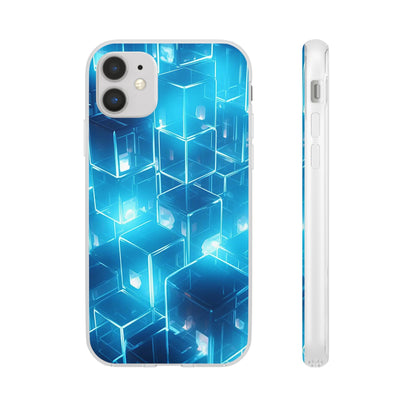 Neon Blue Glow Flexi Case - Colorwink