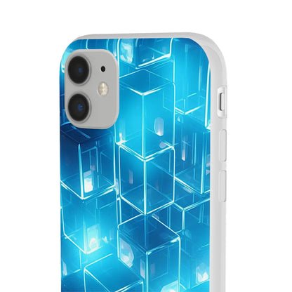 Neon Blue Glow Flexi Case - Colorwink