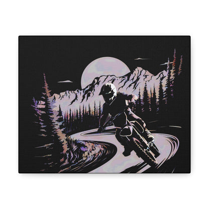 Off road Biker Art Canvas - Colorwink