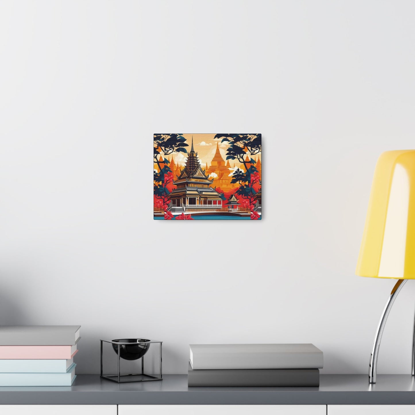 Old Siam Style Temple Art Canvas - Colorwink