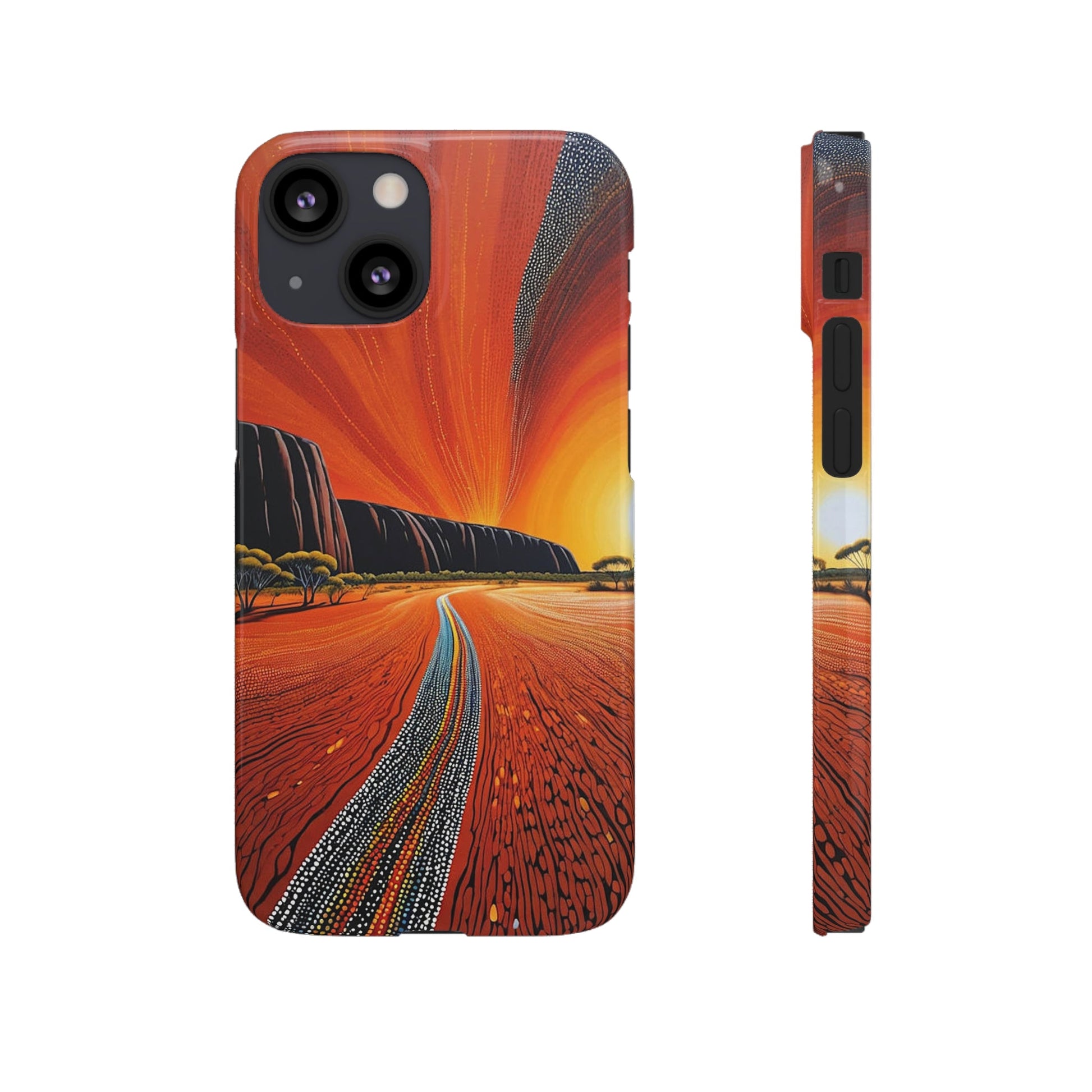 Orange landscape Snap Case - Colorwink