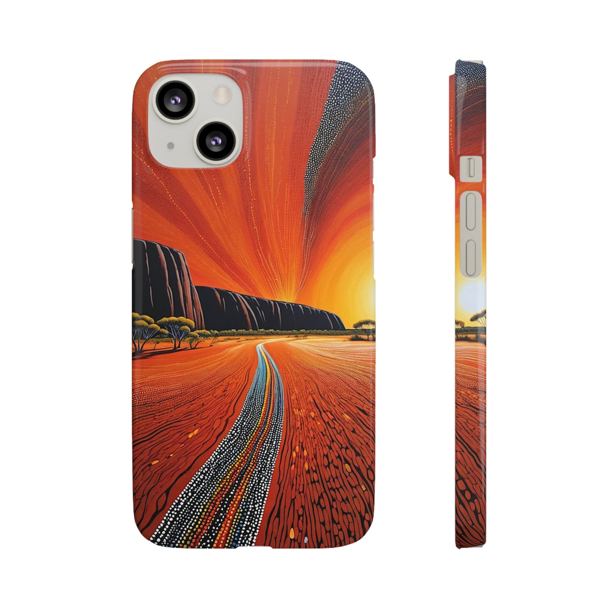 Orange landscape Snap Case - Colorwink