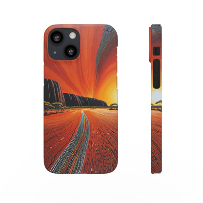 Orange landscape Snap Case - Colorwink