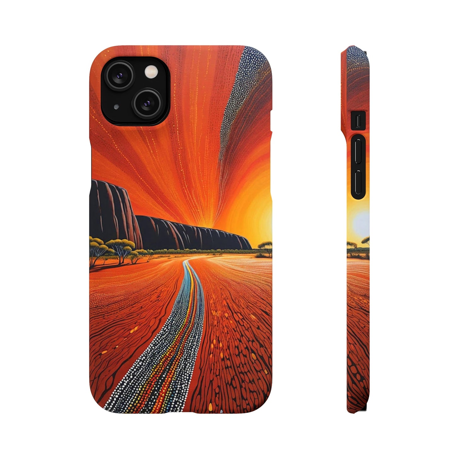 Orange landscape Snap Case - Colorwink