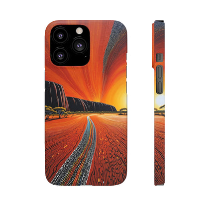 Orange landscape Snap Case - Colorwink