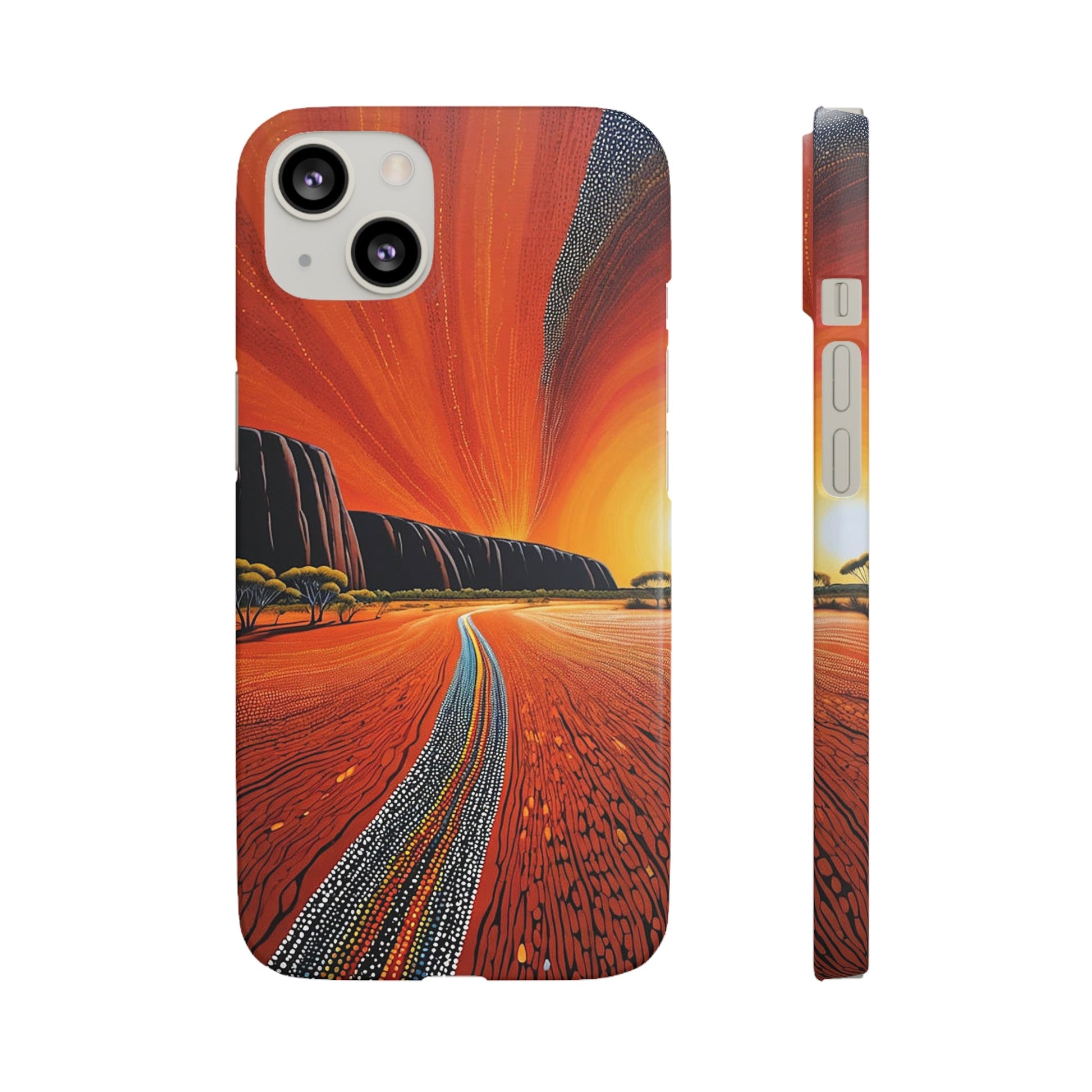 Orange landscape Snap Case - Colorwink