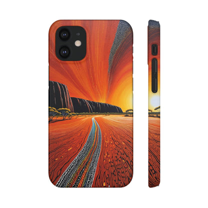 Orange landscape Snap Case - Colorwink