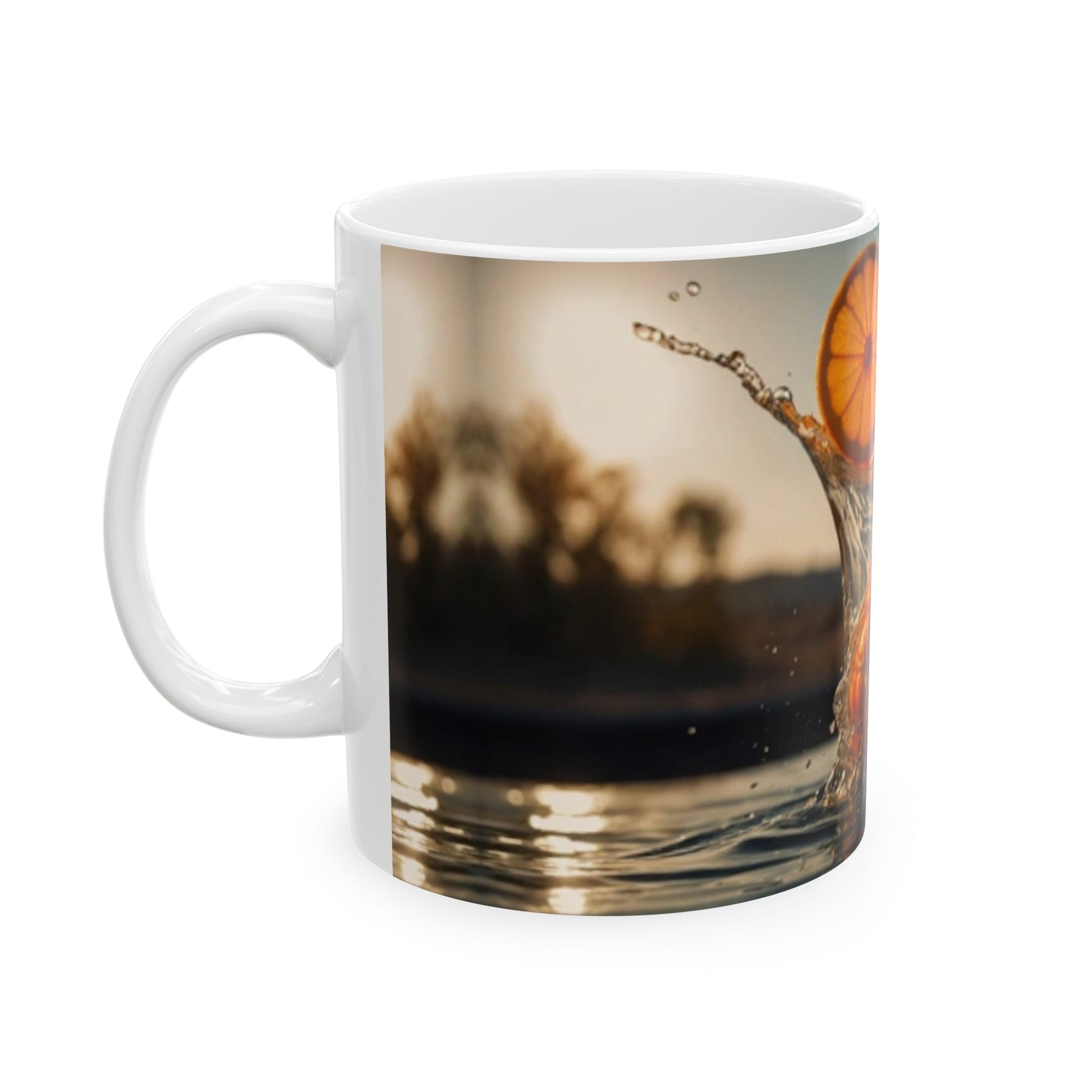 Orange Splash Coffee Mug - Colorwink