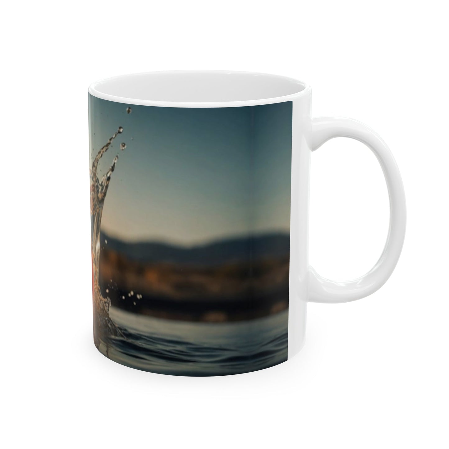 Orange Splash Coffee Mug - Colorwink