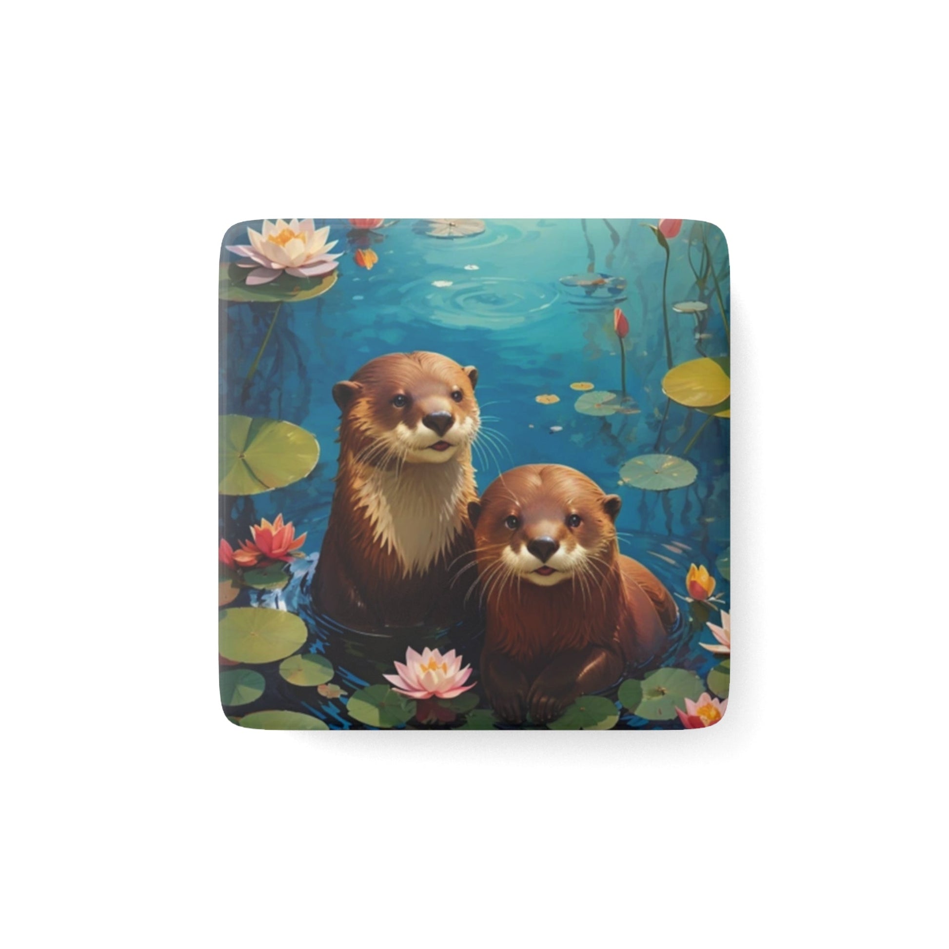 Otters Fridge Magnet - Colorwink