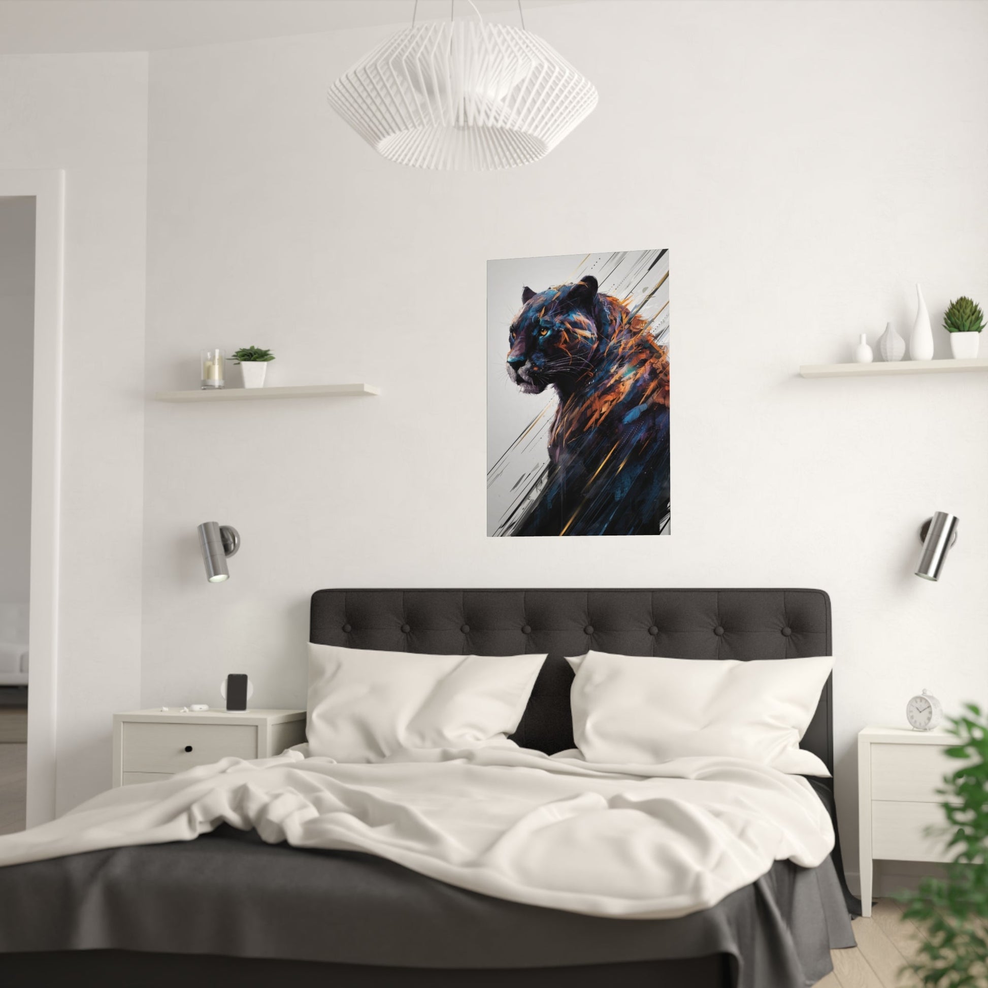 Panther Mural Art Poster - Colorwink