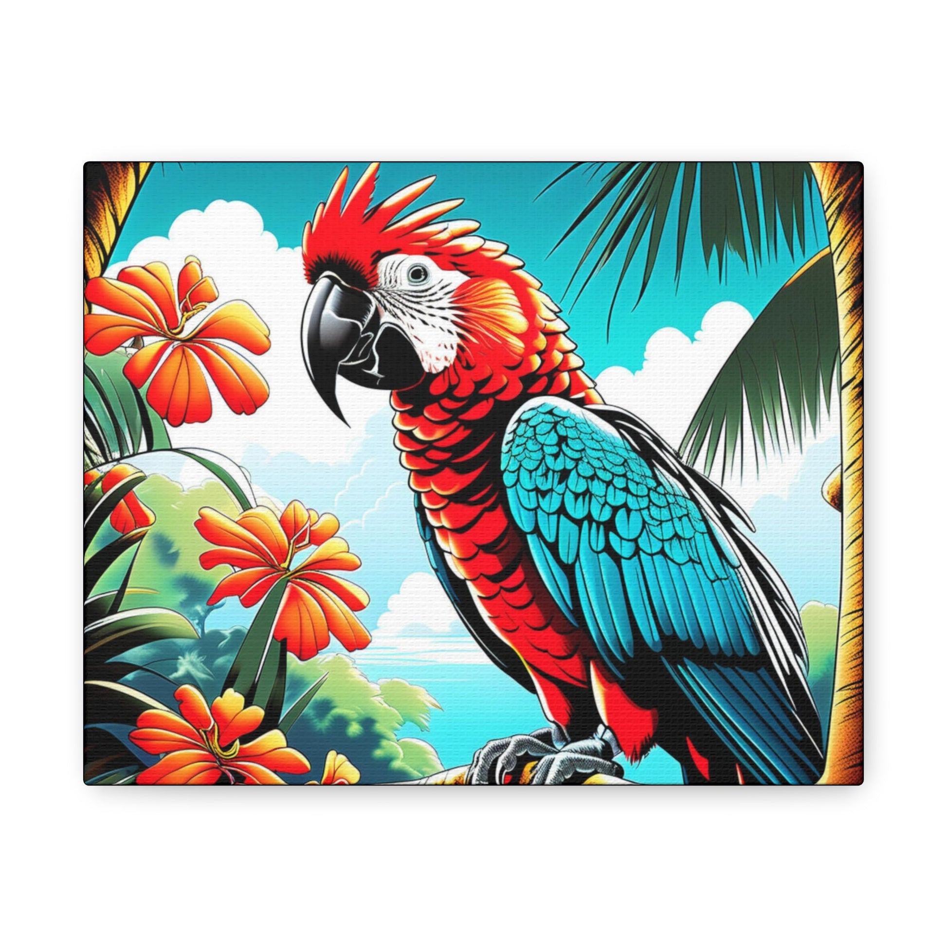 Parrot View Canvas - Colorwink