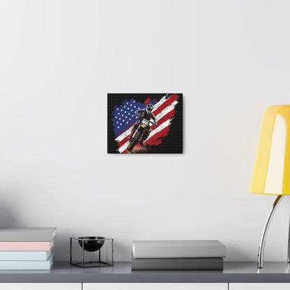 Patriot Biker Art Canvas - Colorwink