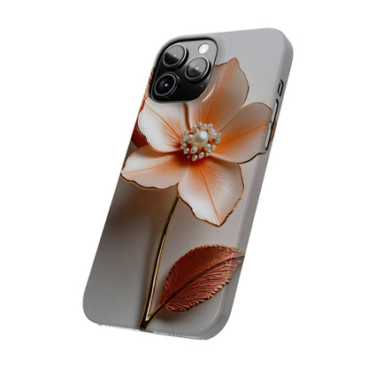 Peach Flower Slim Phone Case - Colorwink