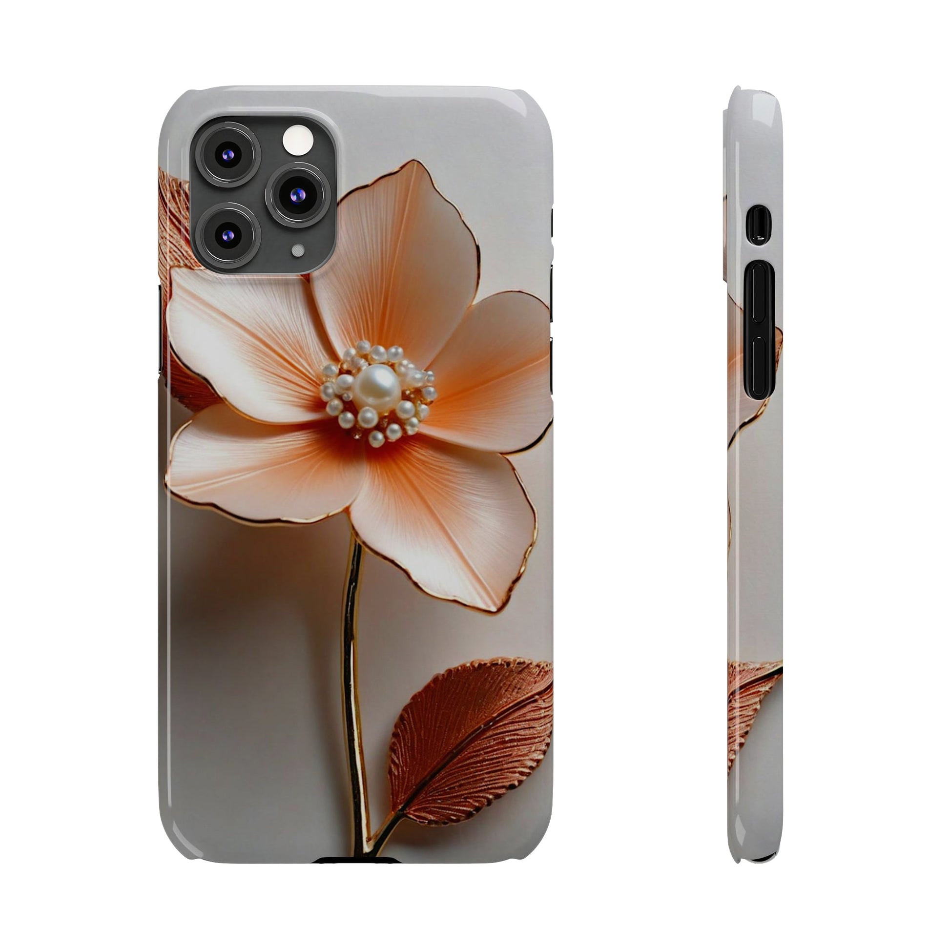 Peach Flower Slim Phone Case - Colorwink