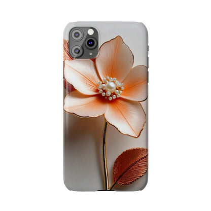 Peach Flower Slim Phone Case - Colorwink