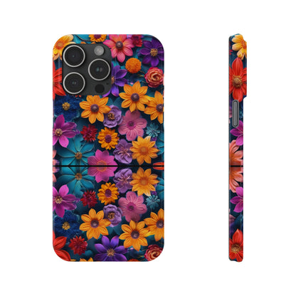 Pinwheel Flower Slim Phone Case - Colorwink