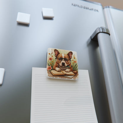 Professor Frenchie Fridge Magnet - Colorwink